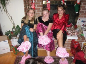 $7 each slippers - this was 6 years ago - the oldest took hers to college with her last year - I think we nailed it. 