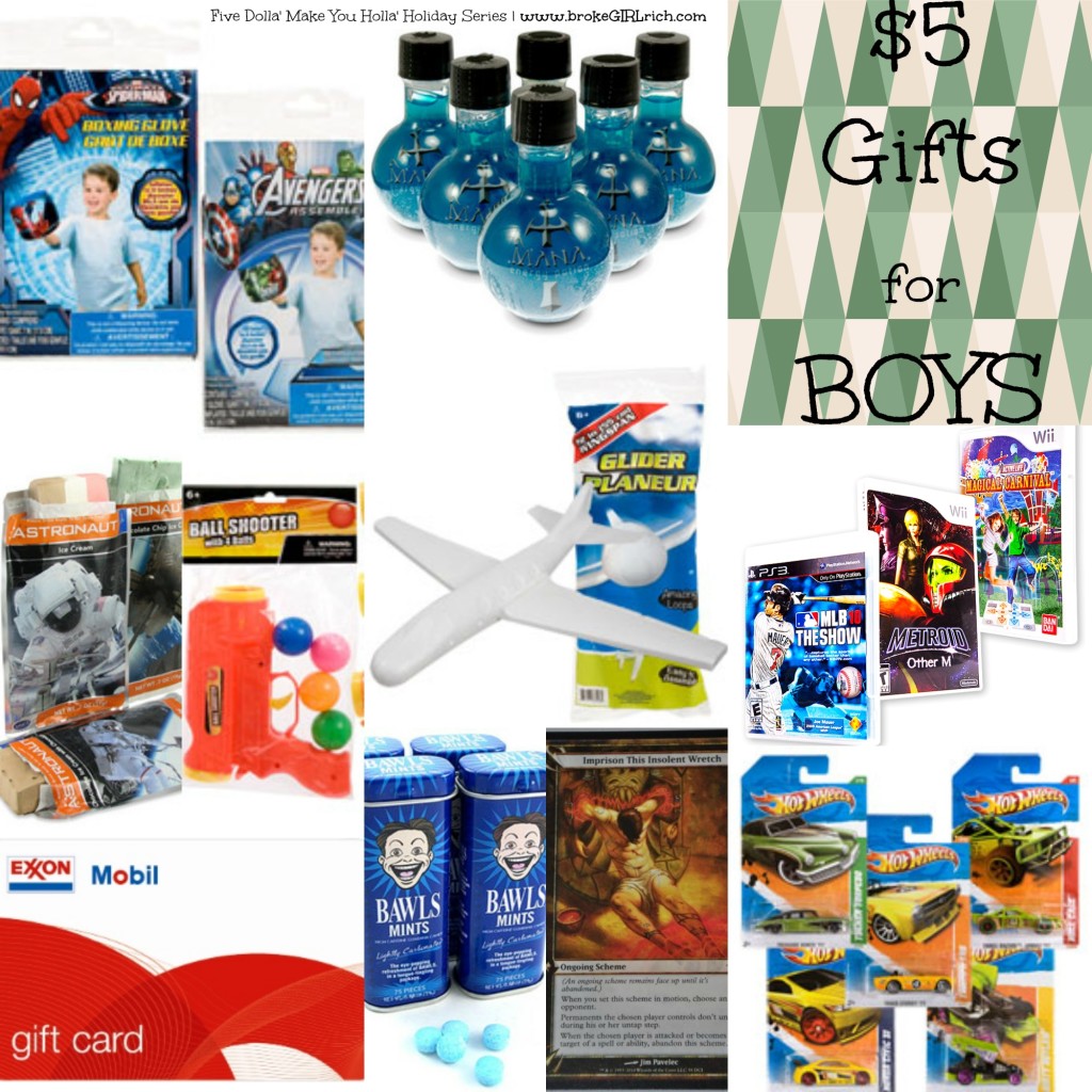 Five Dollar Gifts for Boys