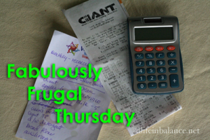 Linked up at Fabulously Frugal Thursday!