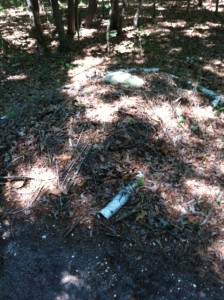 A natural burial grave site.