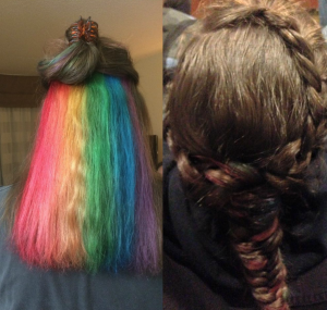 Rainbow hair!! 