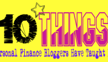 #10Things (Personal Finance Bloggers Have Taught Me)