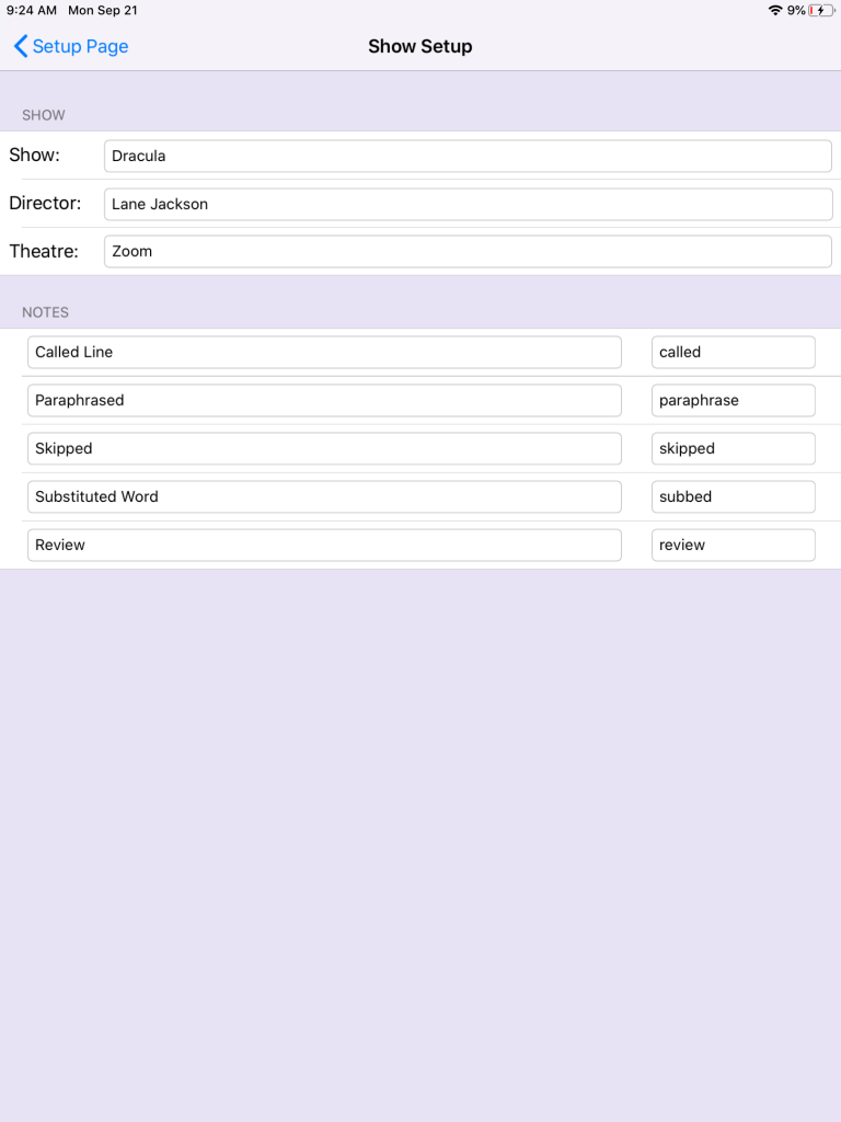 Line-It App Show Setup