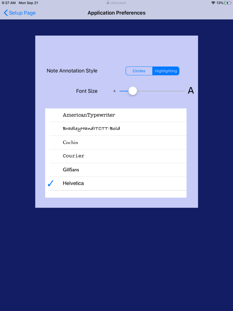 Line-It App Application Preferences