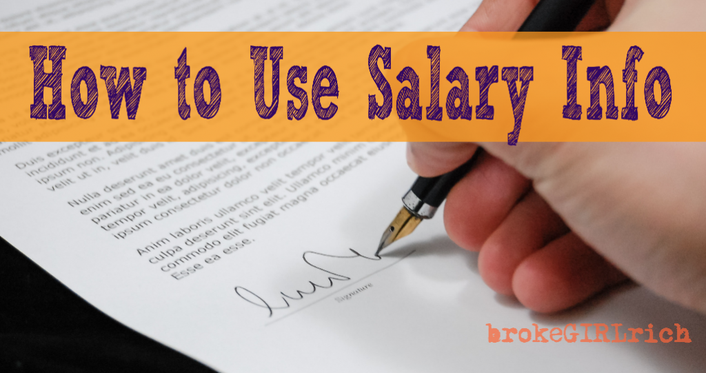 How to Use Salary Info