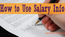 How to Use Salary Info