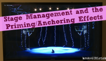 Stage Management and the Priming/Anchoring Effects