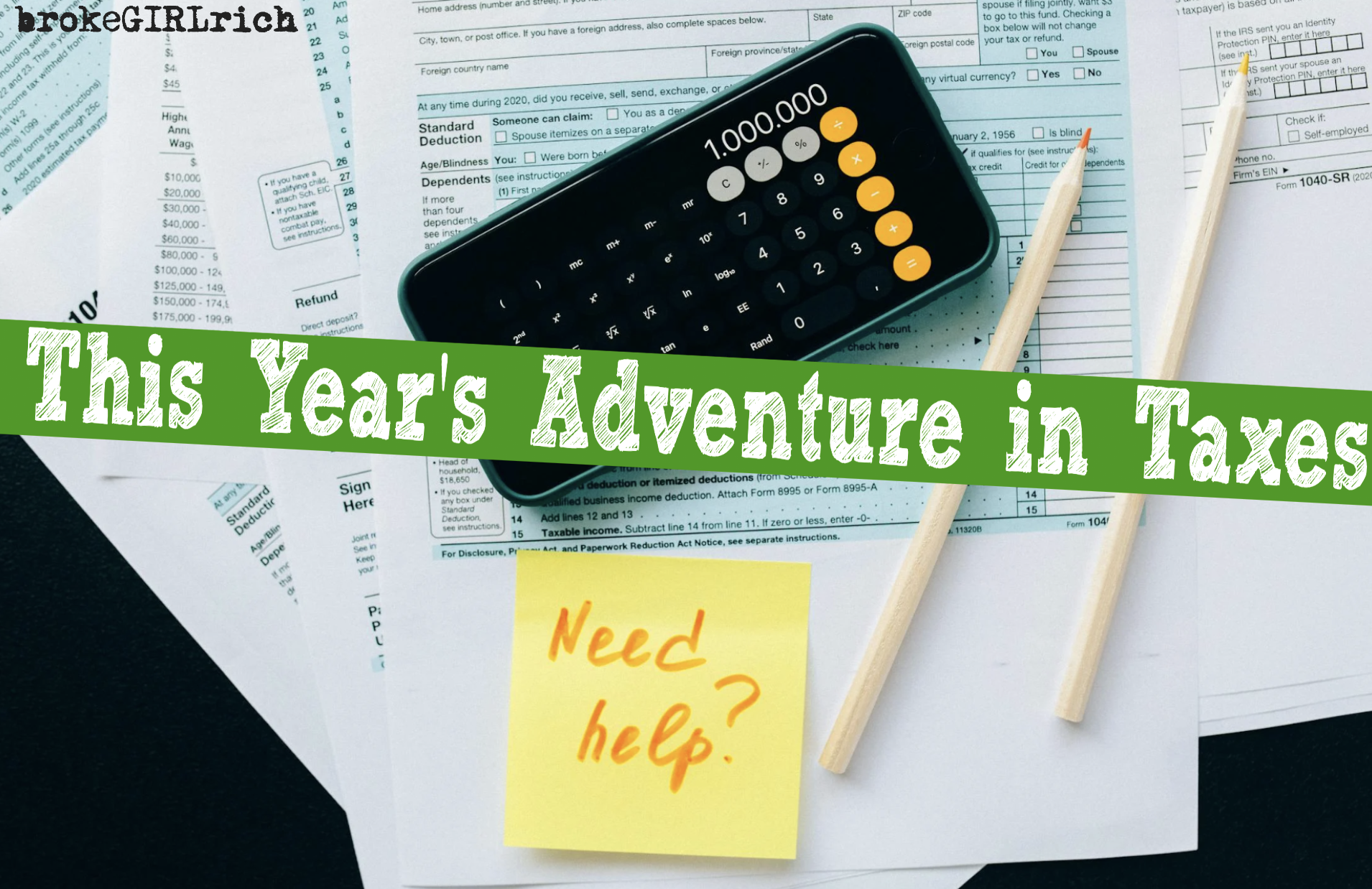 This Year's Adventure in Taxes