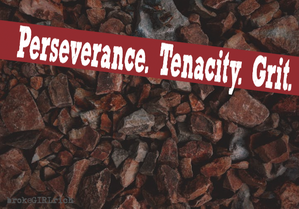 Perseverance. Tenacity. Grit.