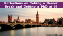 Reflections on Taking a Career Break and Getting a PhD at 40